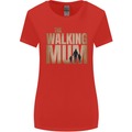 The Walking Mum Funny Mothers Day Mummy Womens Wider Cut T-Shirt Red