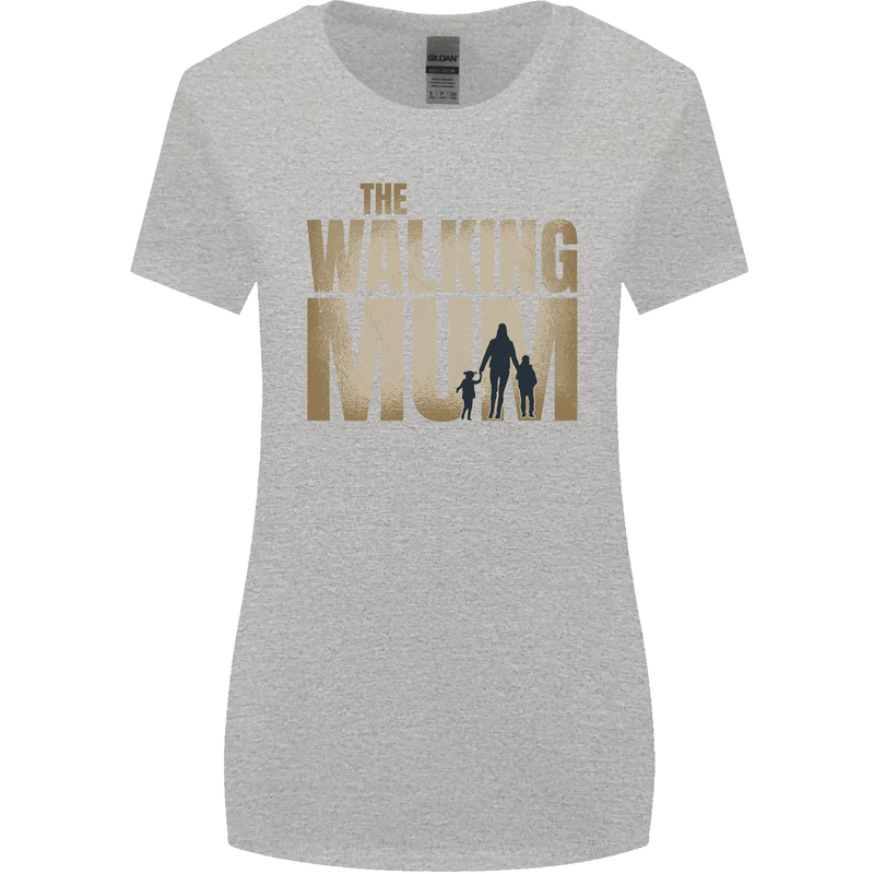 The Walking Mum Funny Mothers Day Mummy Womens Wider Cut T-Shirt Sports Grey