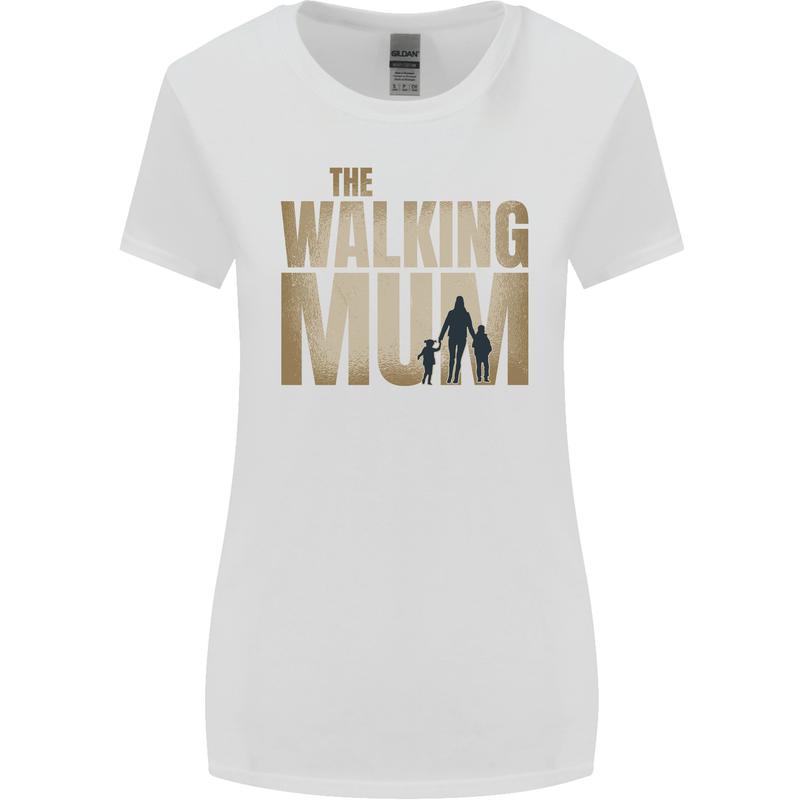 The Walking Mum Funny Mothers Day Mummy Womens Wider Cut T-Shirt White