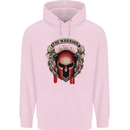 The Warrior Gym Spartan Helmet Bodybuilding Childrens Kids Hoodie Light Pink