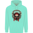 The Warrior Gym Spartan Helmet Bodybuilding Childrens Kids Hoodie Peppermint