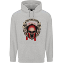 The Warrior Gym Spartan Helmet Bodybuilding Childrens Kids Hoodie Sports Grey