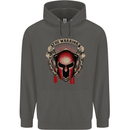 The Warrior Gym Spartan Helmet Bodybuilding Childrens Kids Hoodie Storm Grey