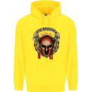 The Warrior Gym Spartan Helmet Bodybuilding Childrens Kids Hoodie Yellow