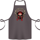 The Warrior Gym Spartan Helmet Bodybuilding Cotton Apron 100% Organic Dark Grey