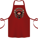 The Warrior Gym Spartan Helmet Bodybuilding Cotton Apron 100% Organic Maroon