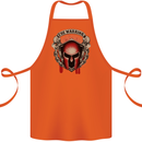 The Warrior Gym Spartan Helmet Bodybuilding Cotton Apron 100% Organic Orange