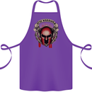 The Warrior Gym Spartan Helmet Bodybuilding Cotton Apron 100% Organic Purple