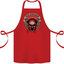 The Warrior Gym Spartan Helmet Bodybuilding Cotton Apron 100% Organic Red