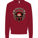 The Warrior Gym Spartan Helmet Bodybuilding Kids Sweatshirt Jumper Red