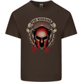 The Warrior Gym Spartan Helmet Bodybuilding Kids T-Shirt Childrens Chocolate