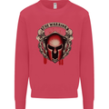 The Warrior Gym Spartan Helmet Bodybuilding Mens Sweatshirt Jumper Heliconia