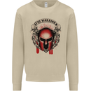The Warrior Gym Spartan Helmet Bodybuilding Mens Sweatshirt Jumper Sand