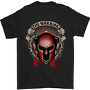 The Warrior Gym Spartan Helmet Bodybuilding Mens T-Shirt Cotton Gildan Black