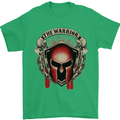The Warrior Gym Spartan Helmet Bodybuilding Mens T-Shirt Cotton Gildan Irish Green