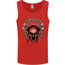 The Warrior Gym Spartan Helmet Bodybuilding Mens Vest Tank Top Red