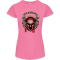 The Warrior Gym Spartan Helmet Bodybuilding Womens Petite Cut T-Shirt Azalea