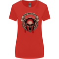 The Warrior Gym Spartan Helmet Bodybuilding Womens Wider Cut T-Shirt Red
