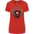 The Warrior Gym Spartan Helmet Bodybuilding Womens Wider Cut T-Shirt Red