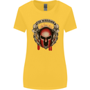 The Warrior Gym Spartan Helmet Bodybuilding Womens Wider Cut T-Shirt Yellow