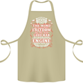 The Wind In Your Hair Funny Biker Motorbike Cotton Apron 100% Organic Khaki