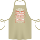 The Wind In Your Hair Funny Biker Motorbike Cotton Apron 100% Organic Khaki