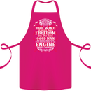 The Wind In Your Hair Funny Biker Motorbike Cotton Apron 100% Organic Pink