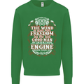 The Wind In Your Hair Funny Biker Motorbike Mens Sweatshirt Jumper Irish Green
