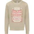 The Wind In Your Hair Funny Biker Motorbike Mens Sweatshirt Jumper Sand