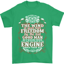 The Wind In Your Hair Funny Biker Motorbike Mens T-Shirt Cotton Gildan Irish Green