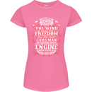 The Wind In Your Hair Funny Biker Motorbike Womens Petite Cut T-Shirt Azalea