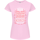 The Wind In Your Hair Funny Biker Motorbike Womens Petite Cut T-Shirt Light Pink