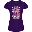 The Wind In Your Hair Funny Biker Motorbike Womens Petite Cut T-Shirt Purple