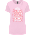 The Wind In Your Hair Funny Biker Motorbike Womens Wider Cut T-Shirt Light Pink