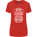 The Wind In Your Hair Funny Biker Motorbike Womens Wider Cut T-Shirt Red