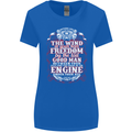 The Wind In Your Hair Funny Biker Motorbike Womens Wider Cut T-Shirt Royal Blue
