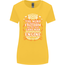 The Wind In Your Hair Funny Biker Motorbike Womens Wider Cut T-Shirt Yellow