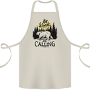 The Woods Calling Camping Trekking Bear Cotton Apron 100% Organic Natural