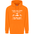 There Are Three Fish Sizes Funny Fishing Childrens Kids Hoodie Orange