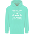 There Are Three Fish Sizes Funny Fishing Childrens Kids Hoodie Peppermint