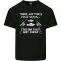 There Are Three Fish Sizes Funny Fishing Kids T-Shirt Childrens Black