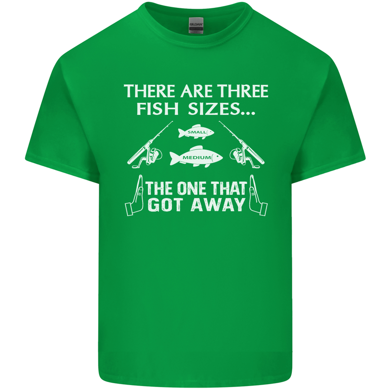 There Are Three Fish Sizes Funny Fishing Kids T-Shirt Childrens Irish Green