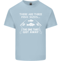 There Are Three Fish Sizes Funny Fishing Kids T-Shirt Childrens Light Blue
