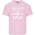 There Are Three Fish Sizes Funny Fishing Kids T-Shirt Childrens Light Pink