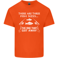 There Are Three Fish Sizes Funny Fishing Kids T-Shirt Childrens Orange