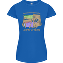 There's So Much Room for Activities Womens Petite Cut T-Shirt Royal Blue