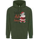 There's a Ho In This House Funny Christmas Childrens Kids Hoodie Forest Green
