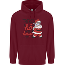 There's a Ho In This House Funny Christmas Childrens Kids Hoodie Maroon