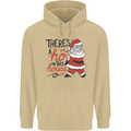 There's a Ho In This House Funny Christmas Mens 80% Cotton Hoodie Sand