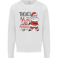 There's a Ho In This House Funny Christmas Mens Sweatshirt Jumper White